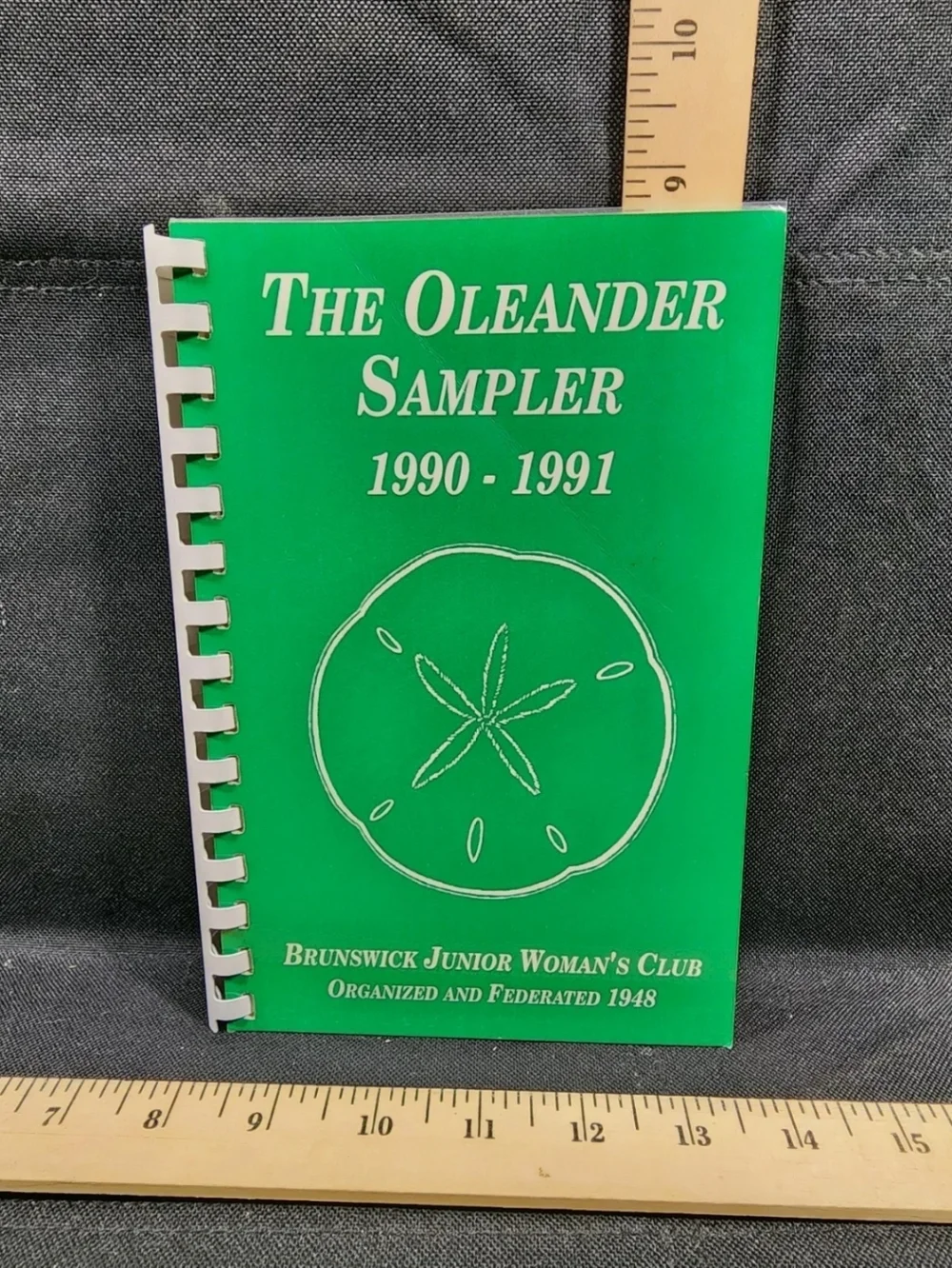 Vintage Cookbook 1990-91 Oleander Sampler Brunswick Jr Womens Club Used Complete